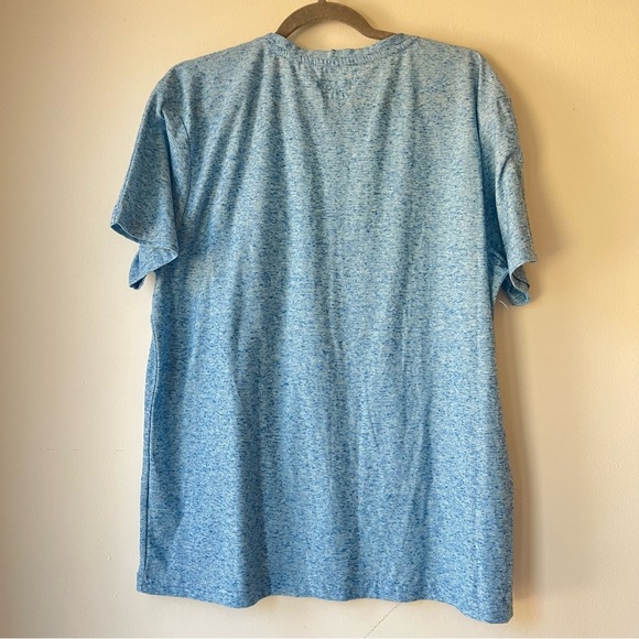 Tenth + Ocean Blue Heathered Short Sleeve T-Shirt Men’s Size Large Pocket Tee - Picture 11 of 11
